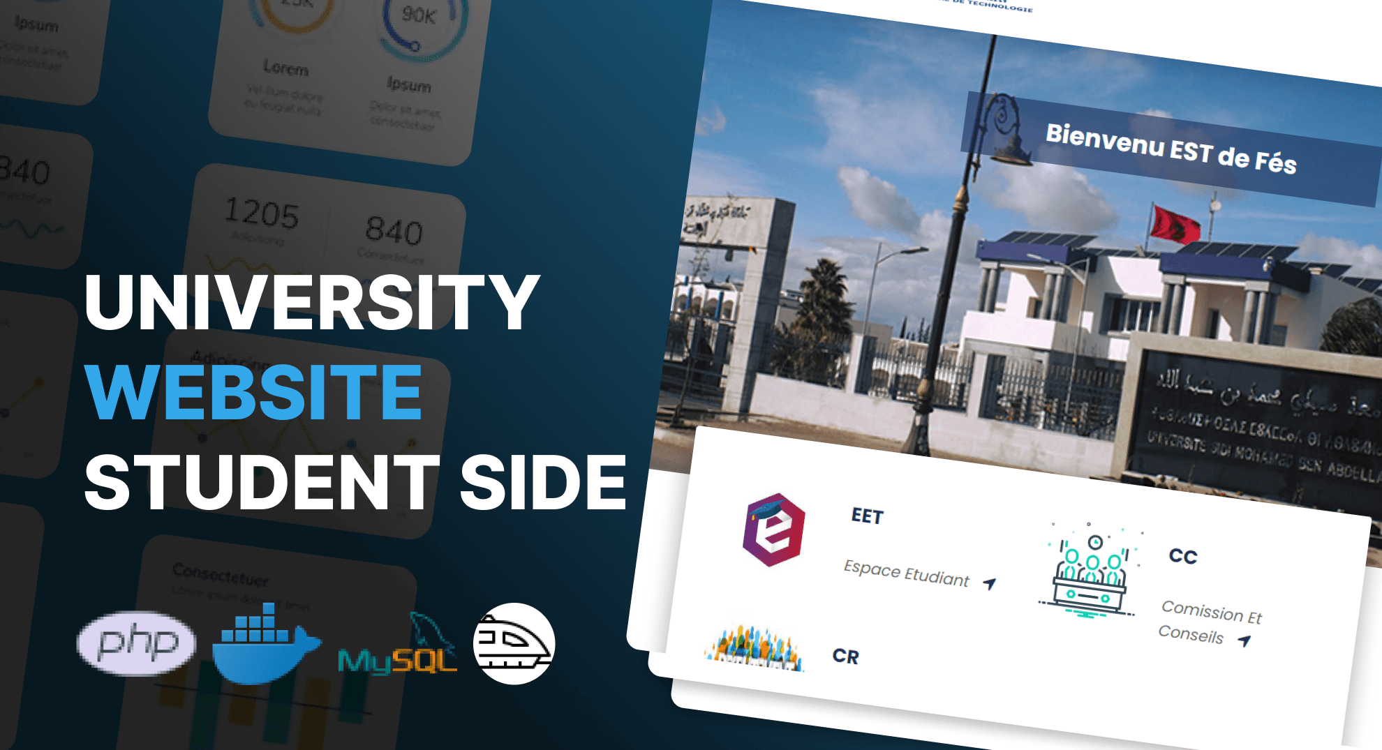 University website Student Side